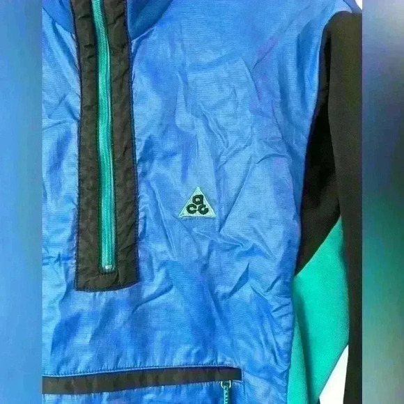 VTG 90s Nike ACG Fisher Jacket Windbreaker Rain Hiking Hoodie Packable Medium - Picture 3 of 7